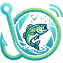 HookID logo — a fishing hook curling into a camera lens with a leaping fish inside